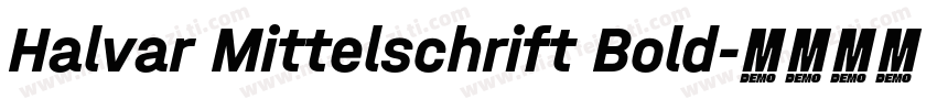 Halvar Mittelschrift Bold字体转换